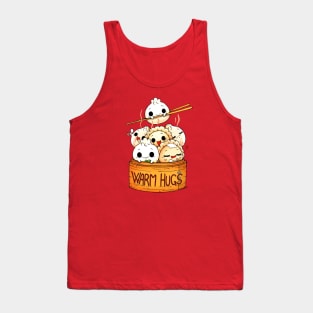 Dumpling Hugs food fun parody Tank Top